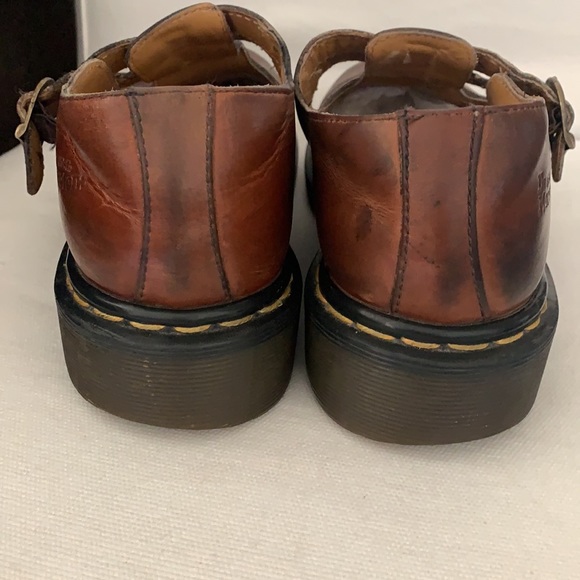 Dr Martens Double Buckle Mary Jane Brown Leather - Picture 6 of 15